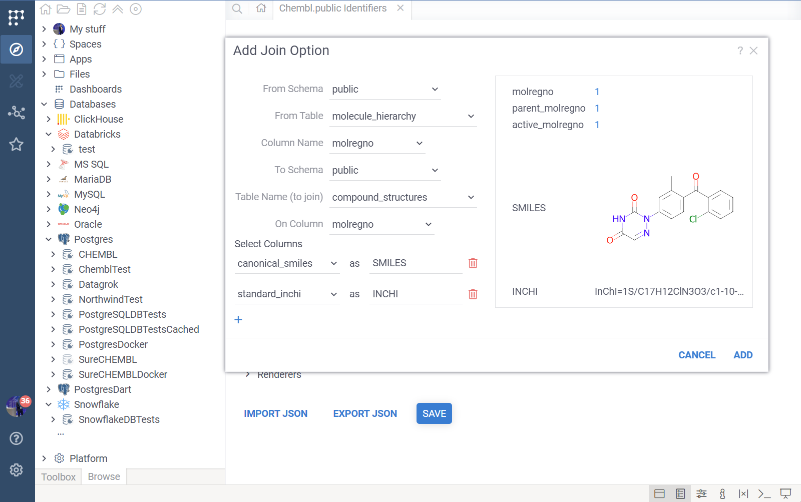 DB Explorer Joins