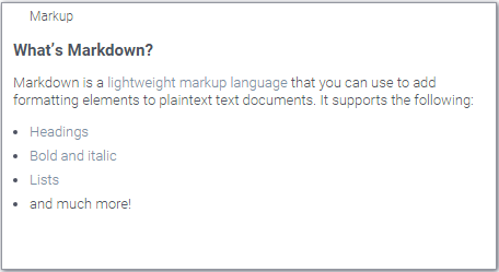 Markup Markup
