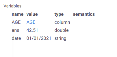 Variables View Variables